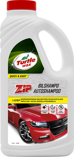 Turtle Wax ZIP Bilshampo, 1 liter