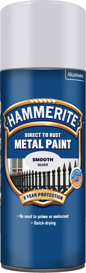 Hammerite Slätlack Silver spray, 400 ml