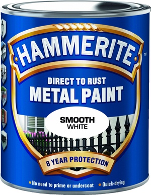 Hammerite Slätlack Vit, 250 ml