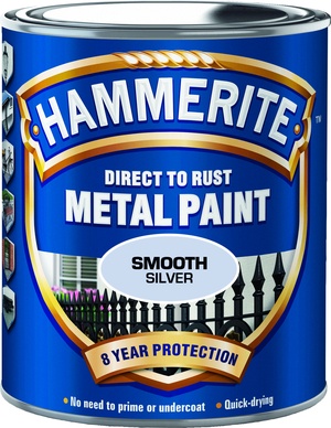 Hammerite Slätlack Silver, 750 ml