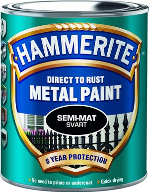 Hammerite Sidenmatt Svart, 250 ml