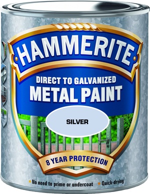 Hammerite Direkt På Galv Silver, 750 ml