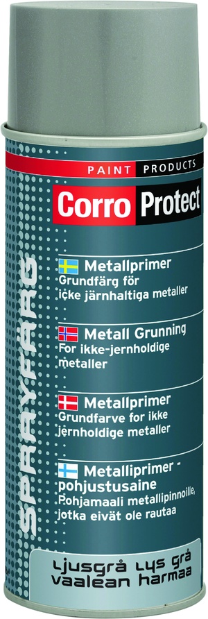 CorroProtect Metallprimer Grå spray, 400 ml