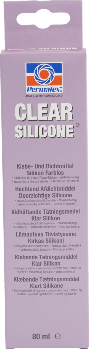 Permatex Klar RTV Silikon, 80 ml