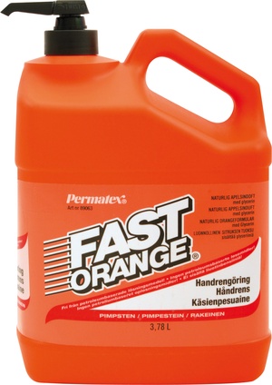 Permatex Fast Orange Handrengöring, 3,78 liter