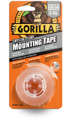 Gorilla Monteringstejp, 1,52mx25,4mm